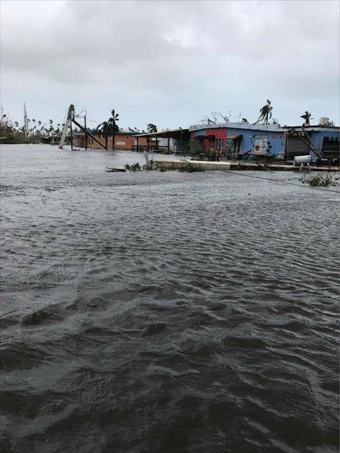 This is Humacao Restaurant flooded by Hurricane Maria.