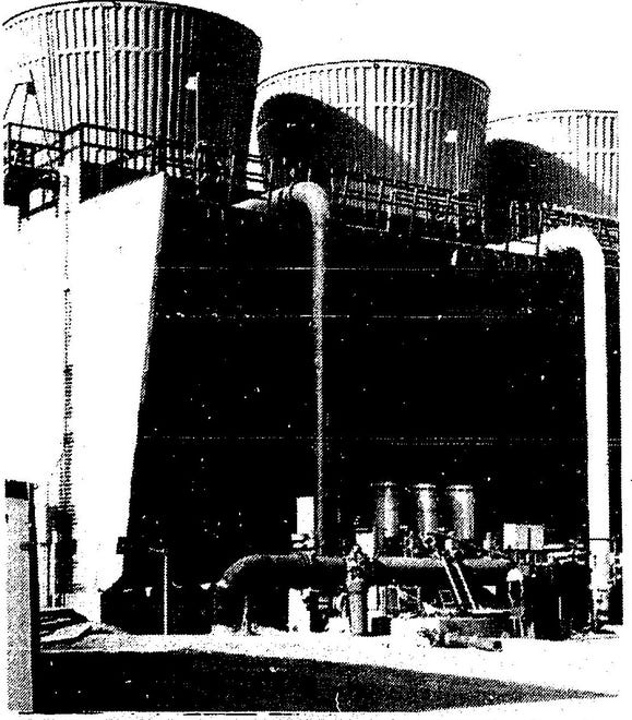 Cooling towers are pictured in 1978 at the San Juan Generating Station.