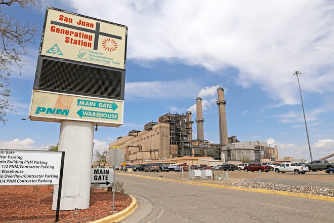 The San Juan Generating Station is seen, Monday, April 20, 2015, on County Road 6800 in Waterflow.