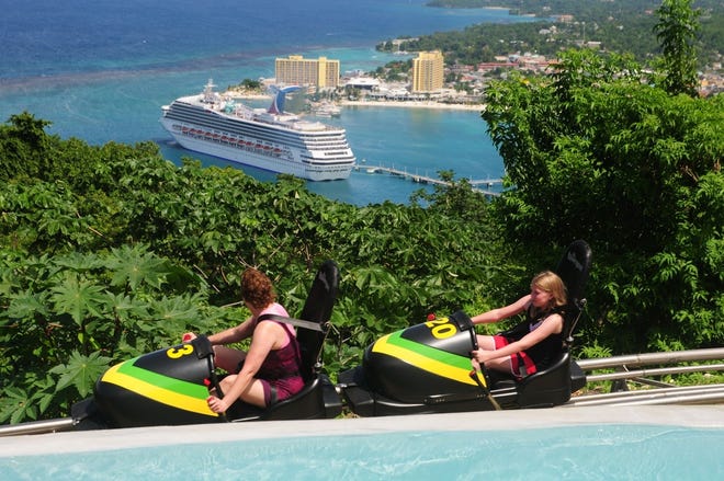 Mystic Mountain offers a thrilling bobsled ride along a track offering sea views.