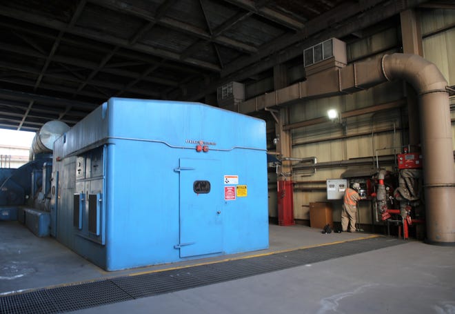 A generator for one of the units is pictured, Wednesday, Sept. 25, 2019, at San Juan Generating Station.