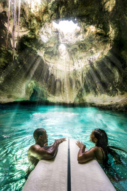 Thunderball Grotto, an underwater cave system in the Exuma Cays, is a must-see.