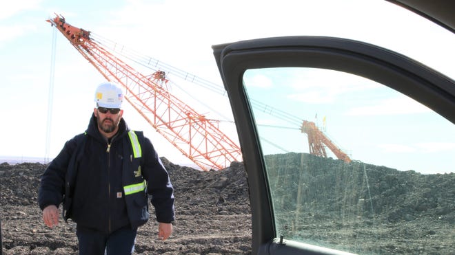 Community Engagement Manager at Bisti Fuels Company, Andy Hawkins, at Navajo Mine in Fruitland on Feb. 6, 2020.