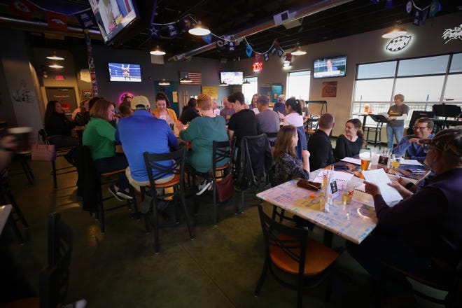 The monthly Beer Choir gatherings at Traegers bar in Farmington began in September 2019 and now regularly attract dozens of participants.