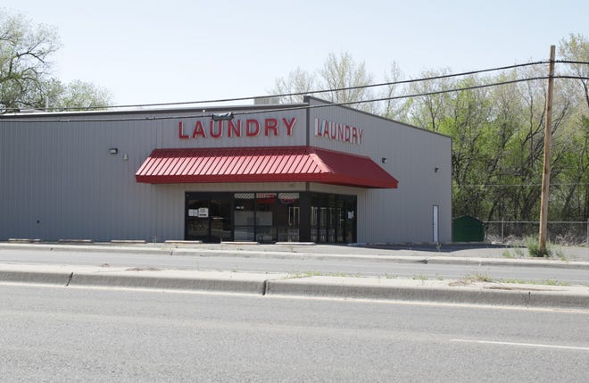 Nizhoni Laundry is pictured on April 25 in Shiprock. A public health emergency order by the Navajo Department of Health closed restaurants, drive-thru food establishments and other businesses during the weekend curfew.