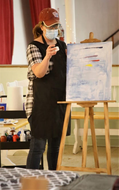 CEO Christy Clugston of Inspire heART says she hopes her organization can begin to offer students the opportunity to begin working in other media soon besides painting.