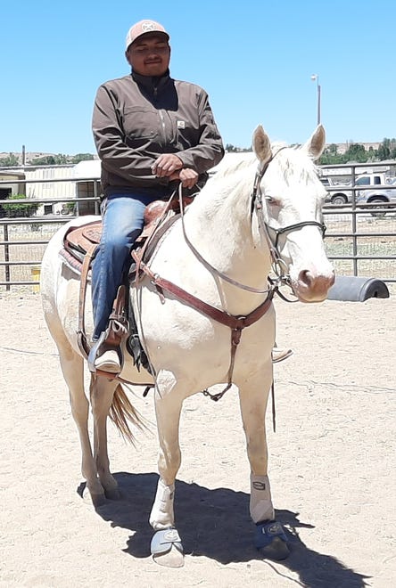 Glacier is a 10-year-old, 14.2 hands high mustang gelding. He was adopted three years ago but has returned to Four Corners Equine Rescue, so he is being put back into saddle training and starting at the beginning using natural horsemanship techniques. Potential adopters are encouraged to be part of Glacier's training process. Glacier is current on vaccinations, deworming and farrier work. The adoption fee for Glacier is $500. For more information, contact Four Corners Equine Rescue at 505-334-7220 or visit www.fourcornersequinerescue.org.