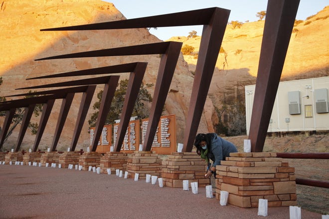 Members of the Navajo Nation who died of COVID-19 were remembered in an event on March 17 at Veterans Memorial Park in Window Rock, Arizona.