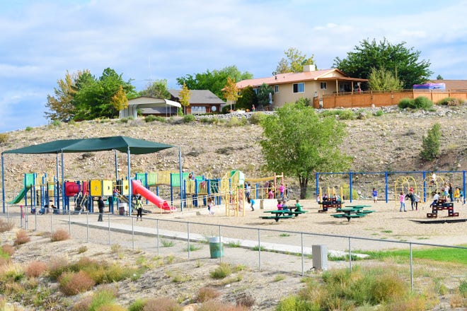 Students play on the Ladera Del Norte Elementary School playground in an undated photo. The replacement of the school's playground equipment is one of multiple projects which could be funded if voters approve a $8 million proposed bond For Farmington Municipal Schools on Nov.2.