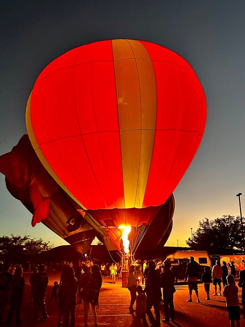 The balloon glow held Sept. 23 at San Juan College attracted an appreciative crowd.