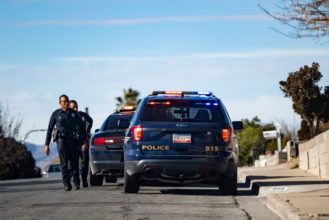 Police investigate a reported shooting on Lees Drive on Friday, Jan. 6, 2023, in Las Cruces.